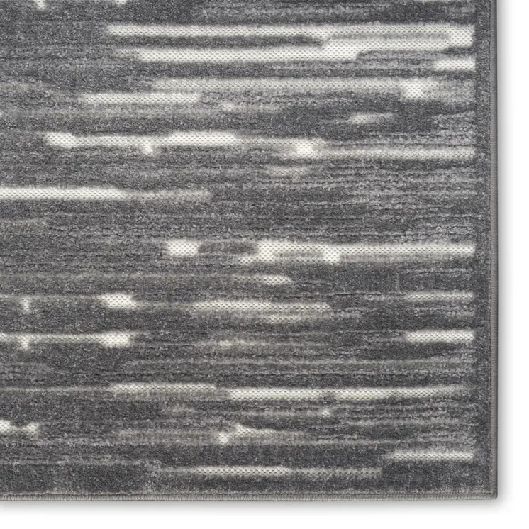 9' X 12' Gray Geometric Area Rug
