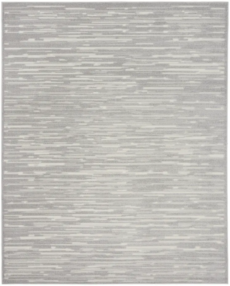 9' X 12' Gray Geometric Area Rug