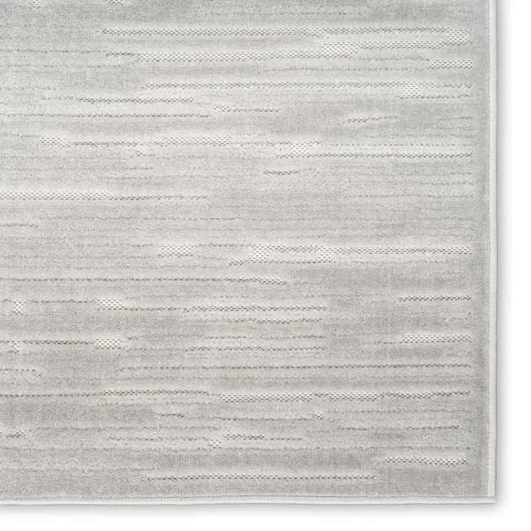 9' X 12' Gray Geometric Area Rug