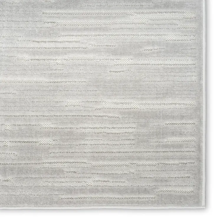 9' X 12' Gray Geometric Area Rug