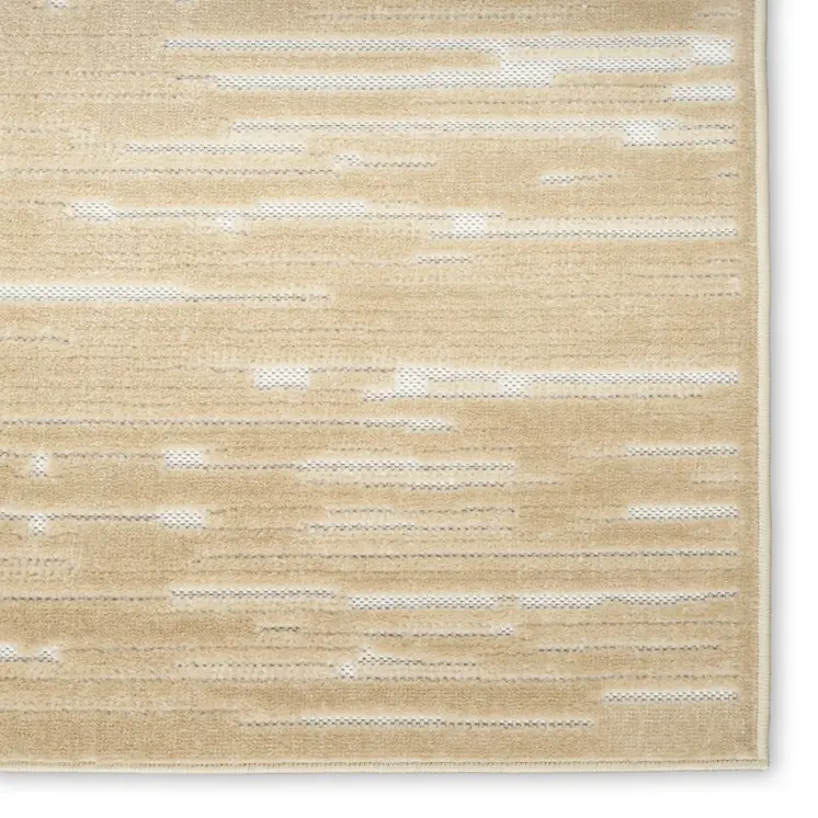 9' X 12' Tan Geometric Area Rug