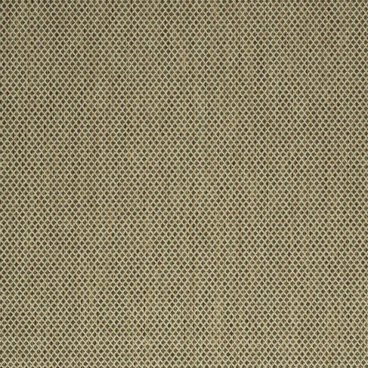 6' X 9' Green And Taupe Geometric Indoor Outdoor Area Rug