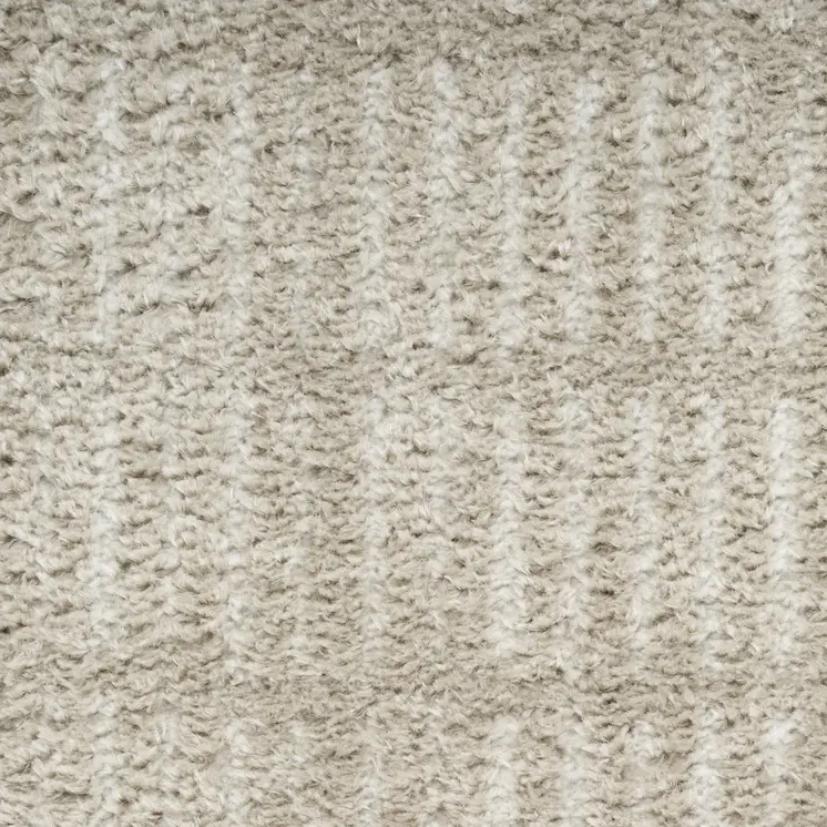 10' Ivory and Gray Geometric Runner Rug