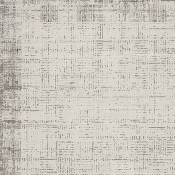 8' X 10' Ivory and Gray Abstract Area Rug