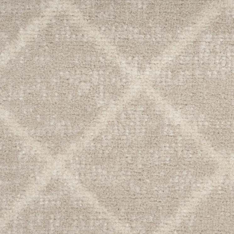 6' X 9' Beige Geometric Power Loom Area Rug