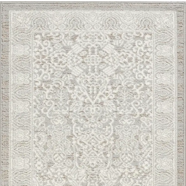 7' X 10' Blue Abstract Power Loom Area Rug