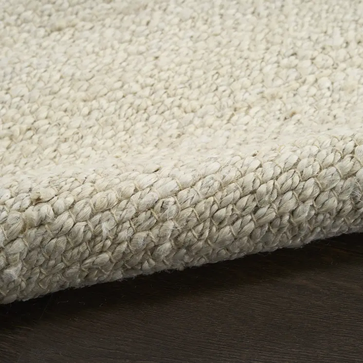 4' X 6' Ivory Jute Hand Woven Area Rug