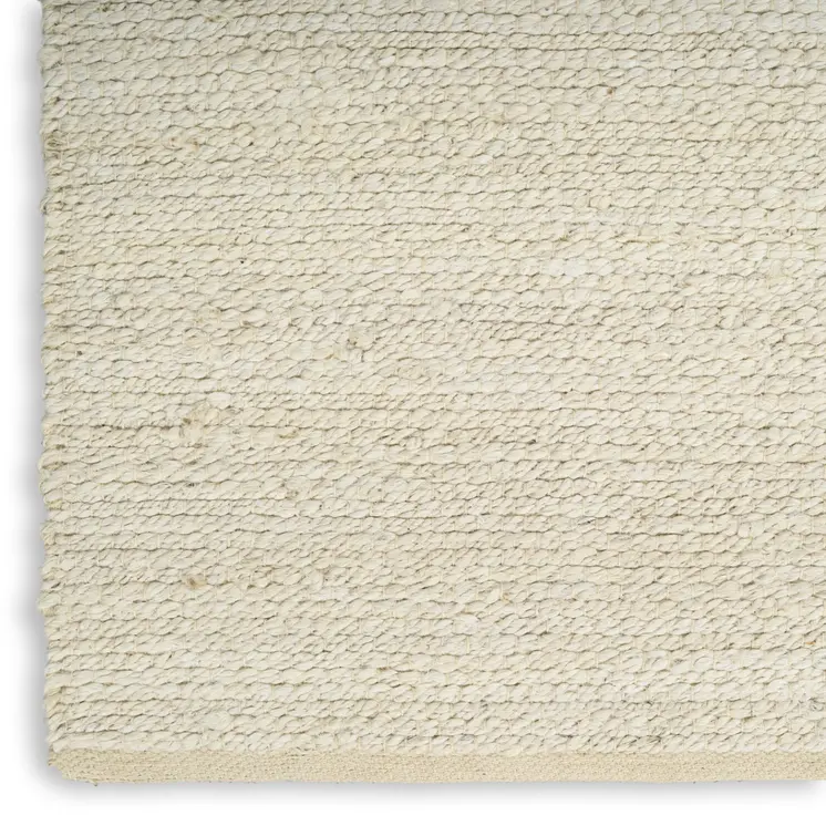 4' X 6' Ivory Jute Hand Woven Area Rug