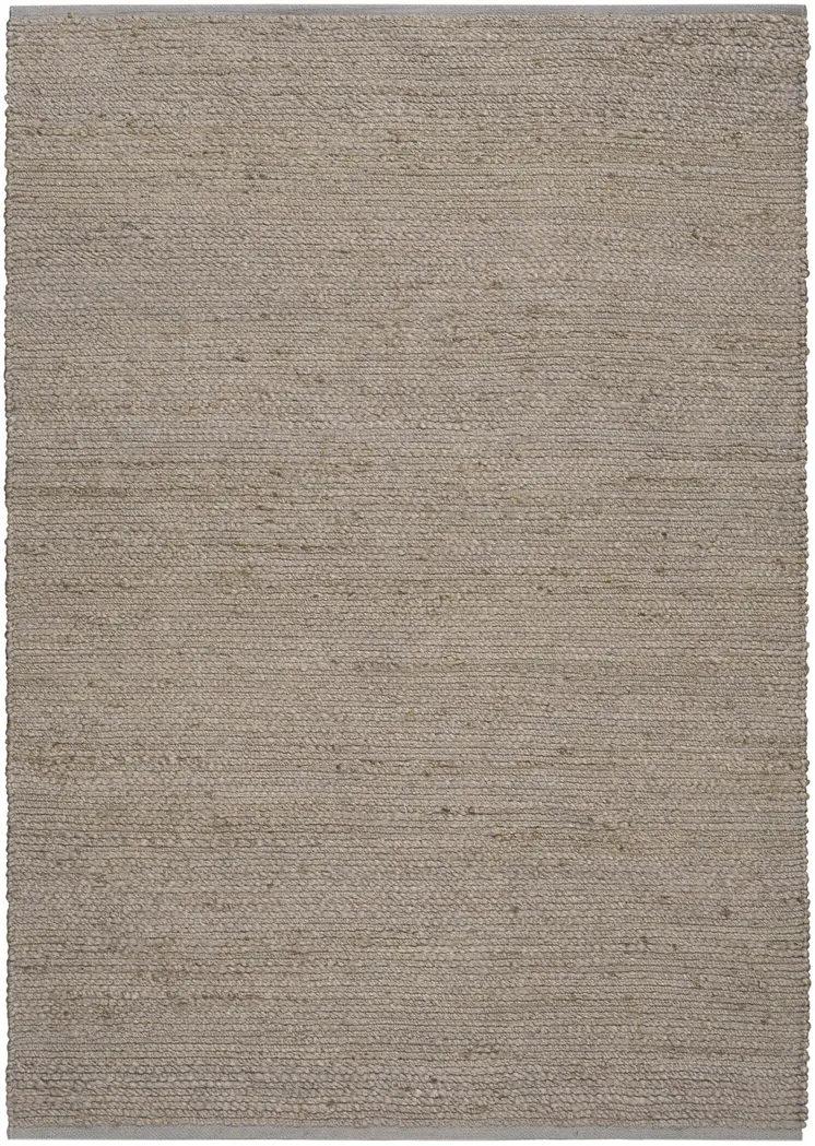 5' X 7' Gray Jute Hand Woven Area Rug