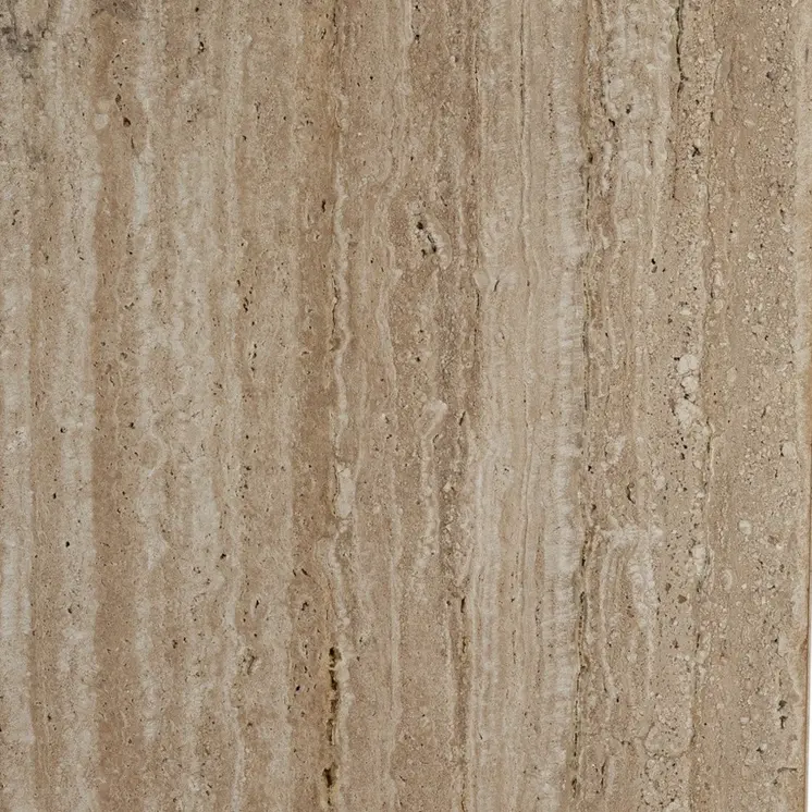 20" Beige Marble Square Block End Table