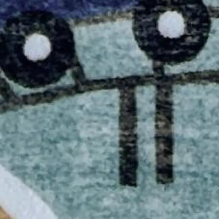 8' X 11' Gray Brown and Blue Juvenile Transportation Youthful Area Rug