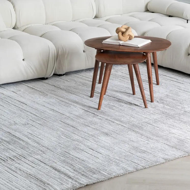 7' X 10' Gray Abstract Area Rug