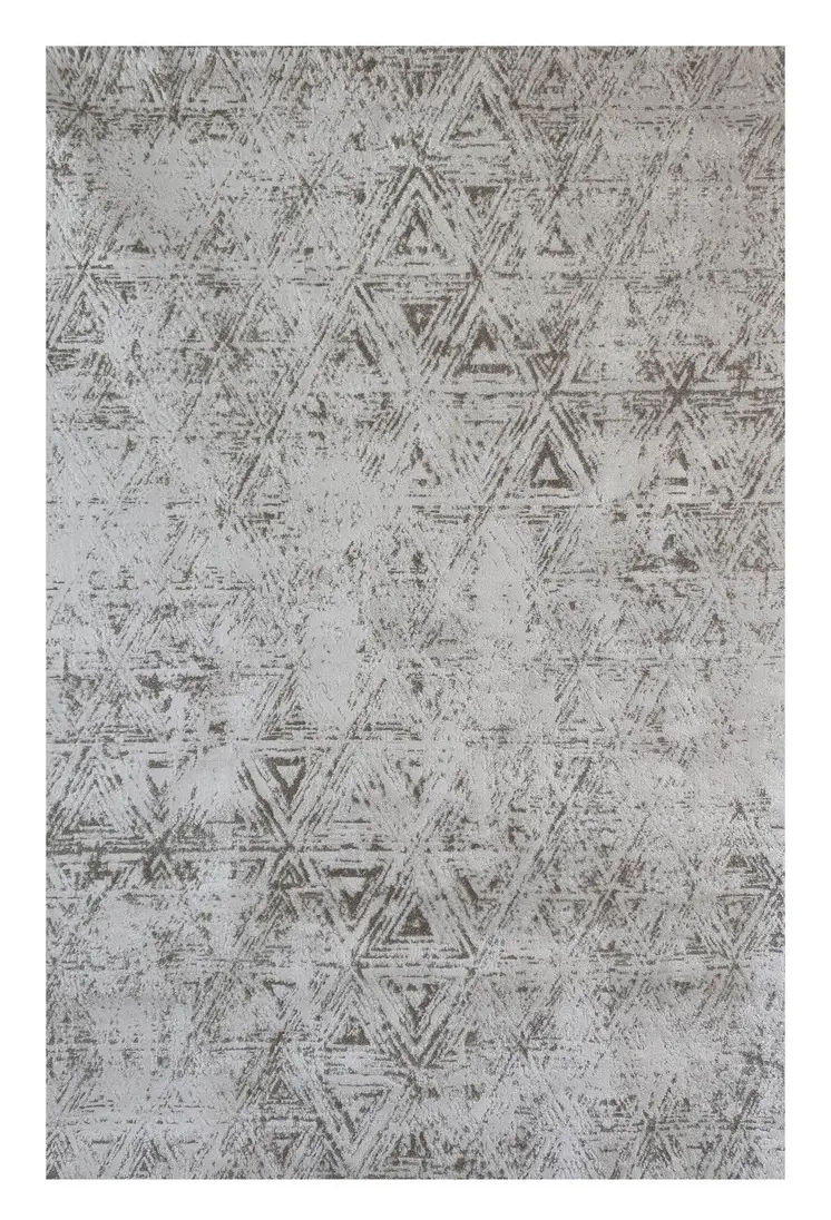 5' X 8' Cream and Beige Abstract Area Rug