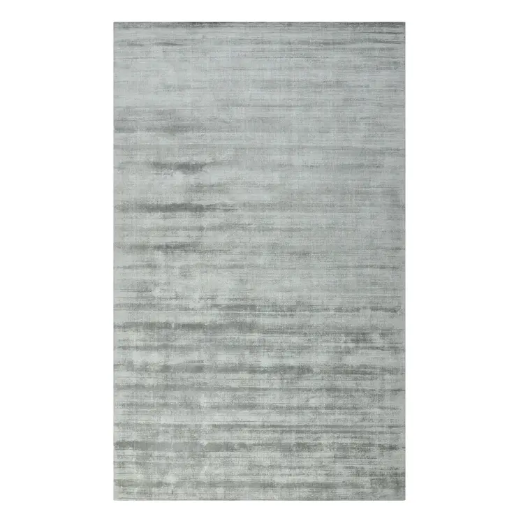 5' X 8' Silver And Gray Abstract Hand Woven Area Rug