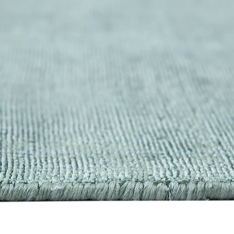 4' X 6' Sea Green And Light Blue Abstract Hand Woven Area Rug