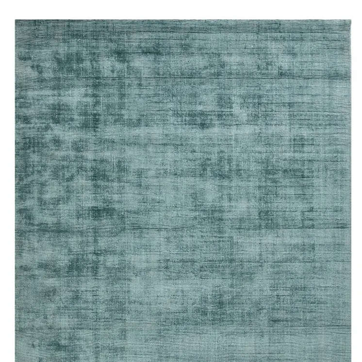 10' X 14' Sea Green And Light Blue Abstract Hand Woven Area Rug