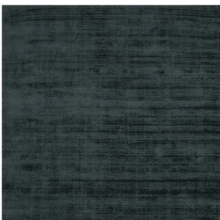 2' X 3' Charcoal And Black Abstract Hand Woven Area Rug