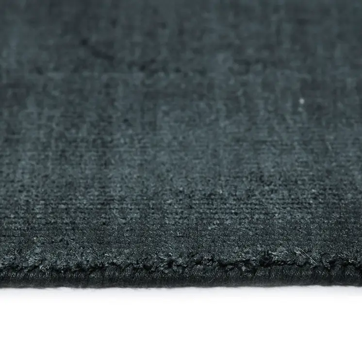 4' X 6' Charcoal And Black Abstract Hand Woven Area Rug