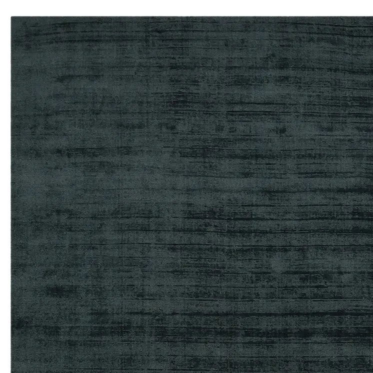 8' X 10' Charcoal And Black Abstract Hand Woven Area Rug