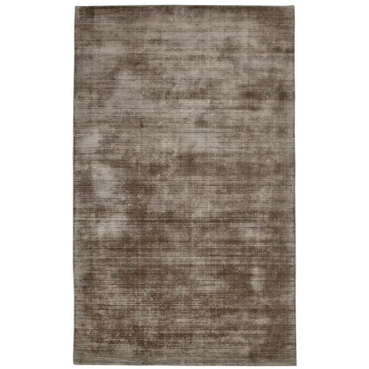 10' X 14' Brown And Gray Abstract Hand Woven Area Rug