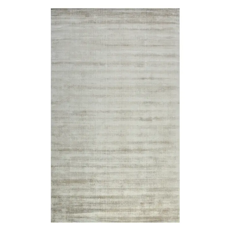 8' X 10' Ivory And Gray Abstract Hand Woven Area Rug