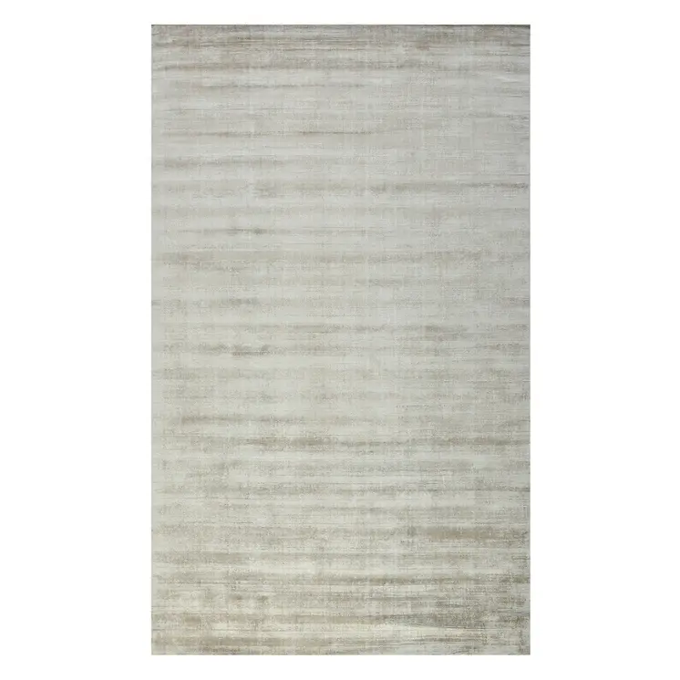 8' X 10' Ivory And Gray Abstract Hand Woven Area Rug