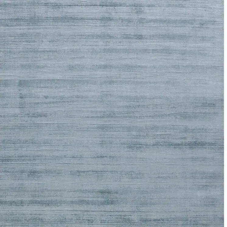 4' X 6' Light Blue And Dark Blue Striped Hand Woven Area Rug