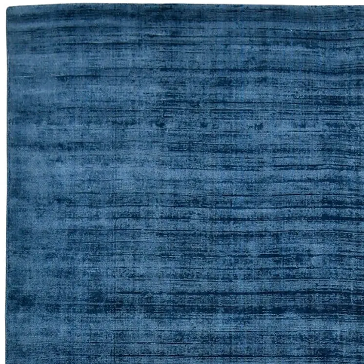 10' X 14' Dark Blue Striped Hand Woven Area Rug