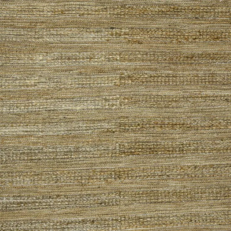 5' X 8' Brown And Beige Jute Striped Flatweave Handmade Area Rug