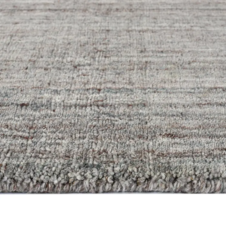 2' X 3' Gray And Light Brown Wool Abstract Hand Woven Area Rug
