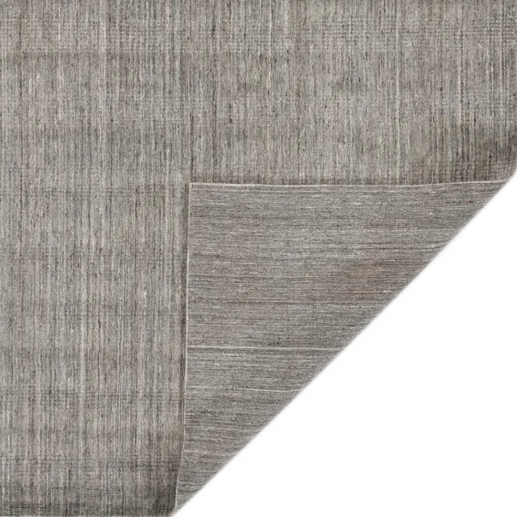 2' X 3' Gray And Light Brown Wool Abstract Hand Woven Area Rug