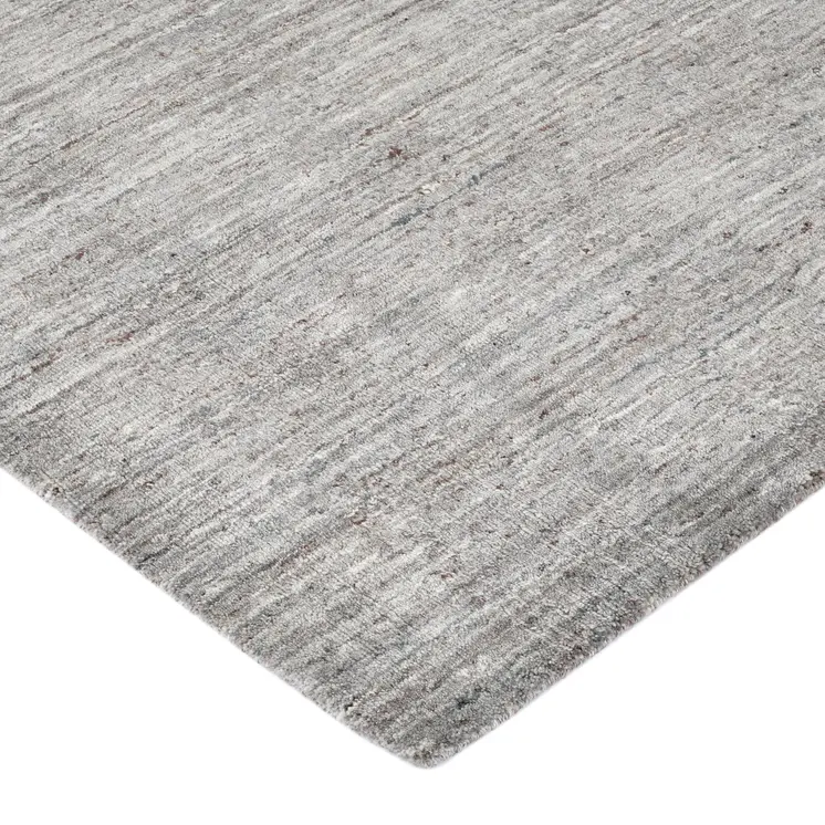 10' X 14' Gray And Light Brown Wool Abstract Hand Woven Area Rug