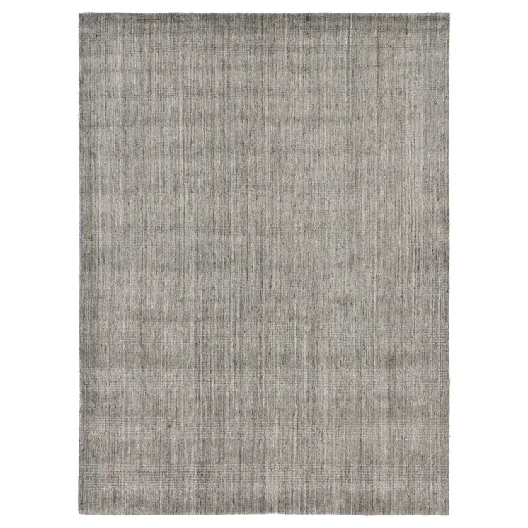 10' X 14' Gray And Light Brown Wool Abstract Hand Woven Area Rug