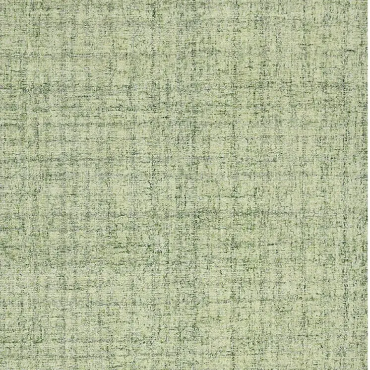 2' X 3' Green And Light Green Wool Striped Hand Tufted Area Rug