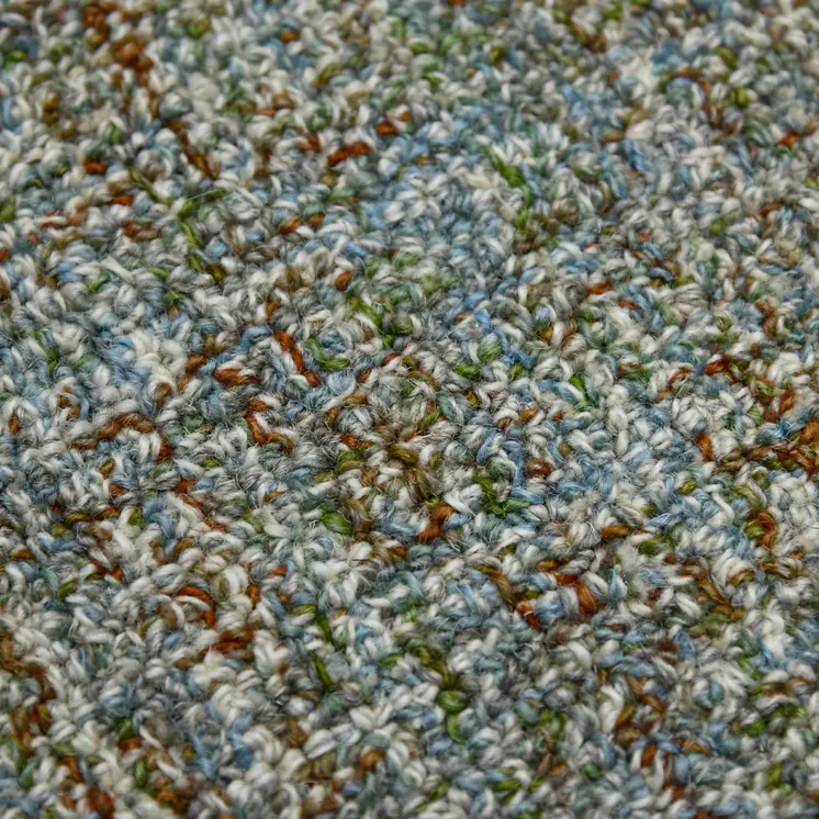2' X 3' Light Blue And Gray Wool Abstract Hand Tufted Area Rug