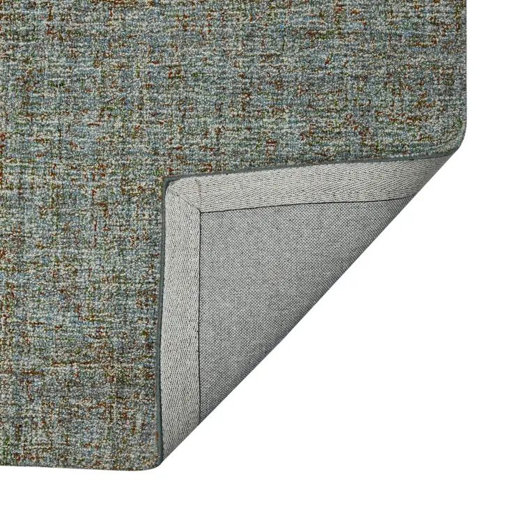 2' X 3' Light Blue And Gray Wool Abstract Hand Tufted Area Rug