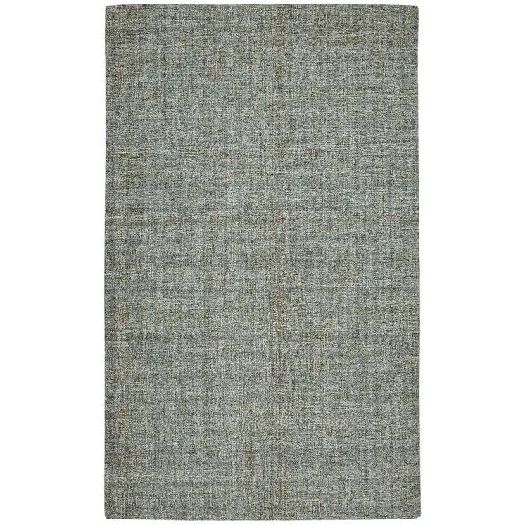 2' X 3' Light Blue And Gray Wool Abstract Hand Tufted Area Rug