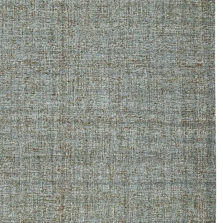 2' X 3' Light Blue And Gray Wool Abstract Hand Tufted Area Rug