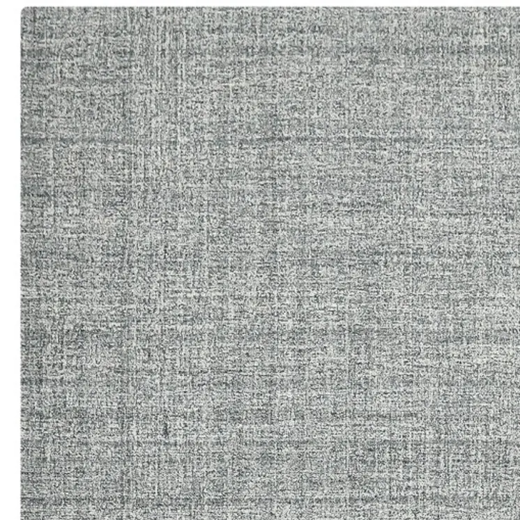 2' X 3' Gray And Ivory Wool Abstract Hand Tufted Area Rug