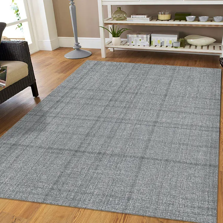 5' X 7' Gray And Ivory Wool Abstract Hand Tufted Area Rug
