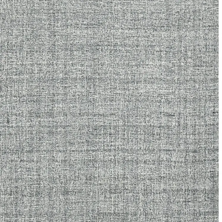 8' X 10' Gray And Ivory Wool Abstract Hand Tufted Area Rug