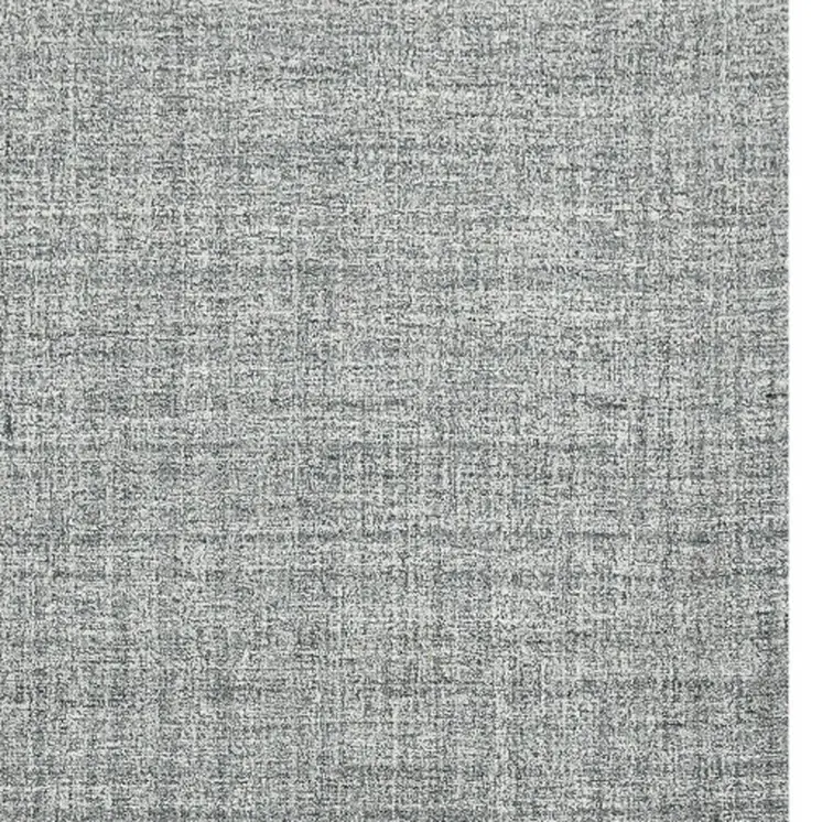 9' X 12' Gray And Ivory Wool Abstract Hand Tufted Area Rug