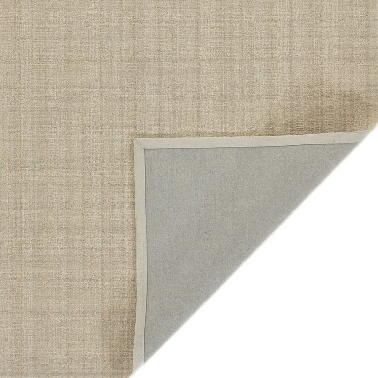 2' X 3' Champagne And Brown Wool Plaid Hand Tufted Area Rug