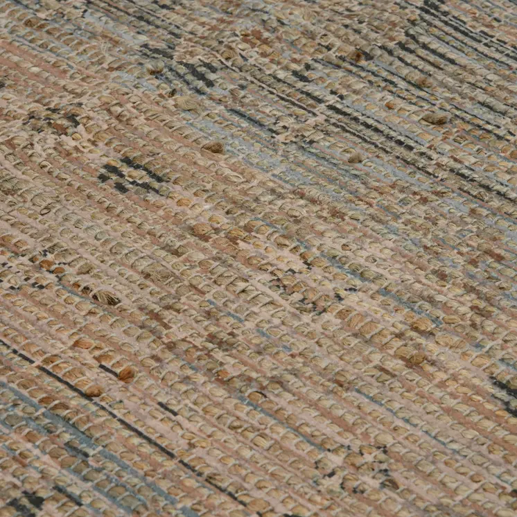4' X 6' Brown Dark Gray And Dark Turquoise Oriental Hand Woven Area Rug With Fringe