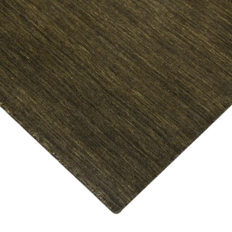 4' X 6' Brown Wool Hand Woven Area Rug
