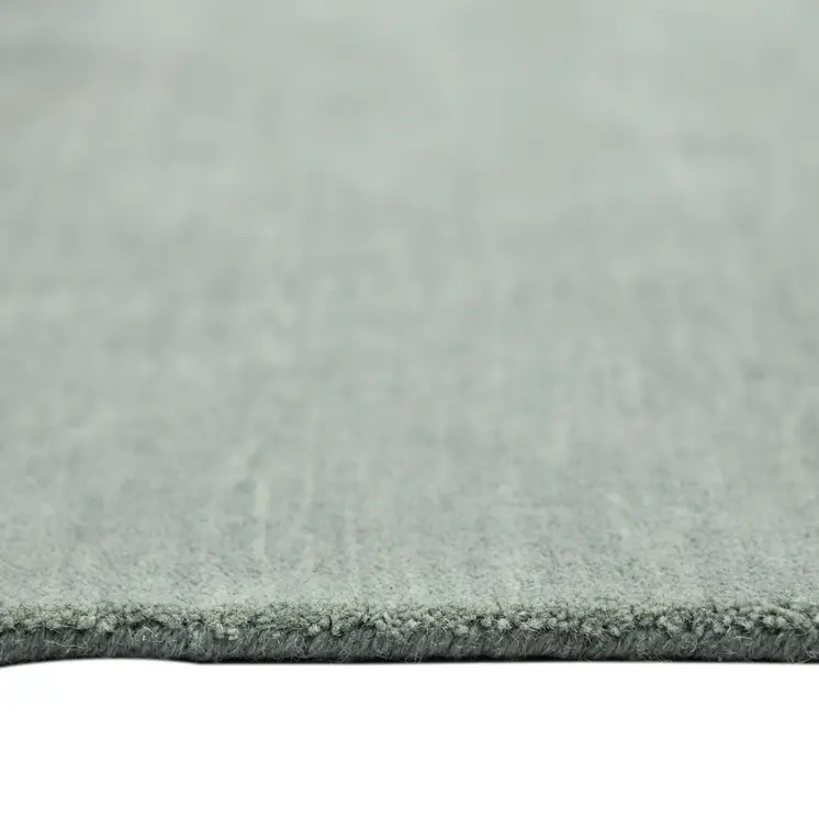 9' X 12' Gray Wool Hand Woven Area Rug