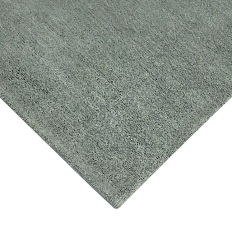 9' X 12' Gray Wool Hand Woven Area Rug