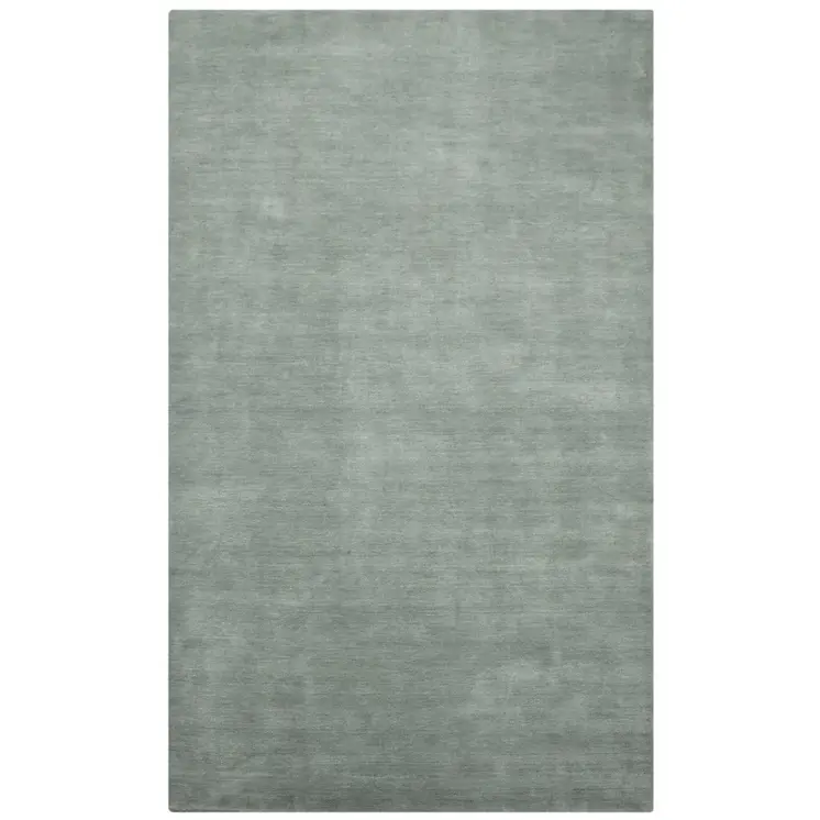 9' X 12' Gray Wool Hand Woven Area Rug