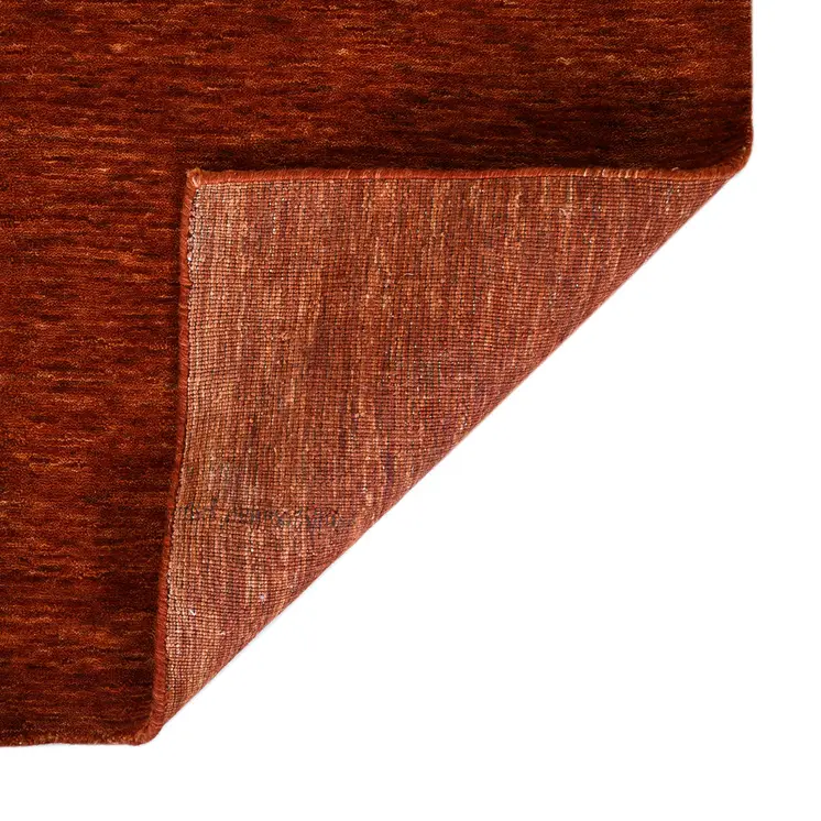 5' X 8' Red Wool Hand Woven Area Rug