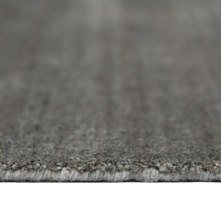 4' X 6' Gray And Light Green Wool Striped Hand Woven Area Rug